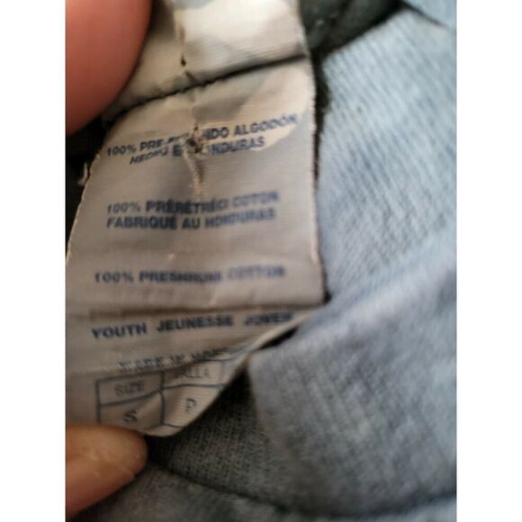 Vintage Big Cats White Tiger Blue & White Bleached Youth Tee, Size Small - Picture 4 of 6